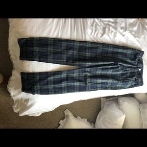 brandy melville jane plaid pants one size